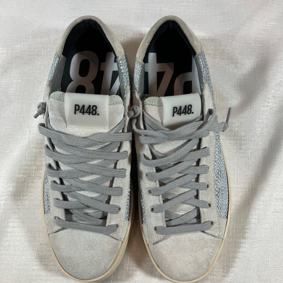 NWOT P448 Jack Suede & Woven Textured Sneakers, Women's Size 38 (US Size 8) - Picture 8 of 14